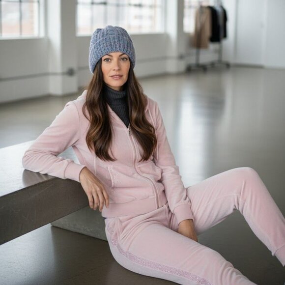 Handknitted Hat Toque Beanie Blue Twist - Picture 1 of 3